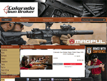 Tablet Screenshot of coloradogunbroker.com